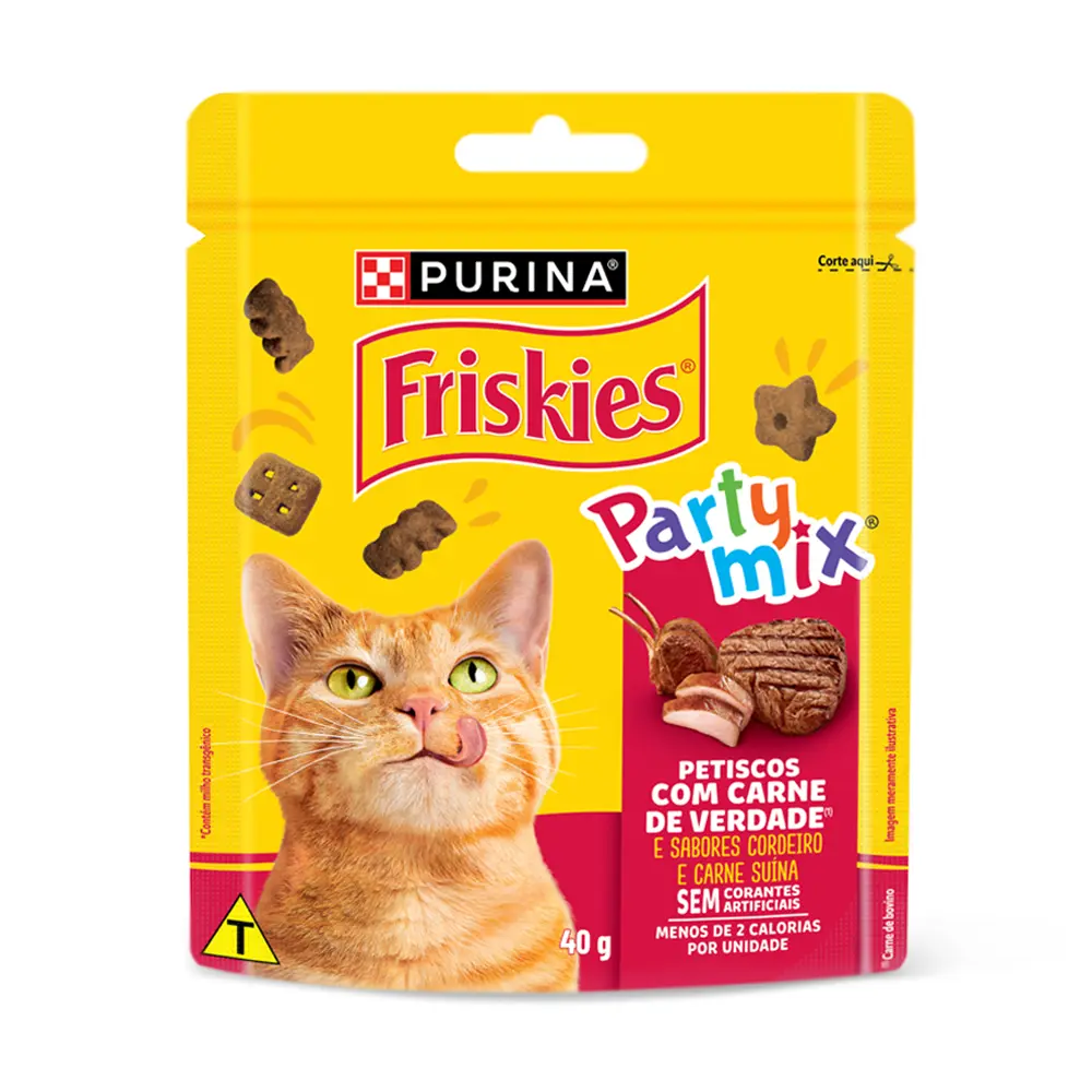 Petisco Friskies Party Mix Carne